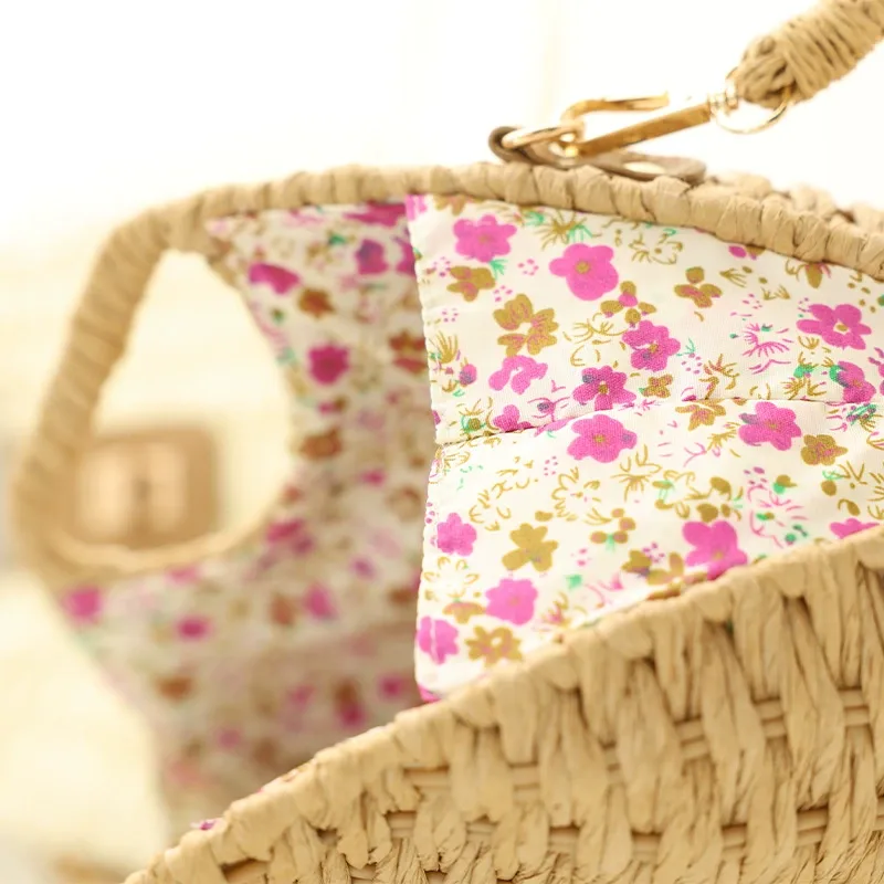 Woven Crossbody Bag (Shell Detail) View 10