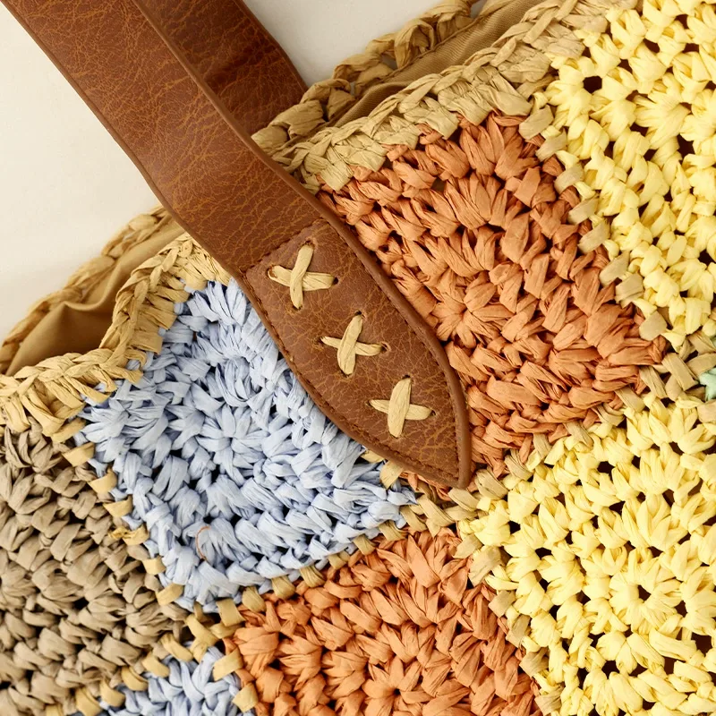 Woven Rectangular Shoulder Bag View 6