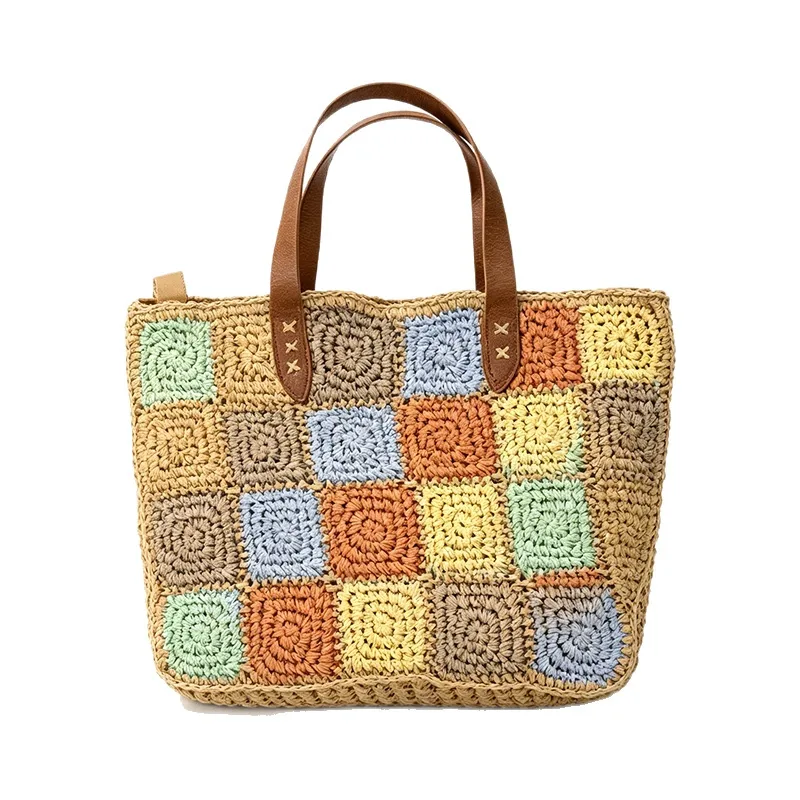 Woven Rectangular Shoulder Bag View 7