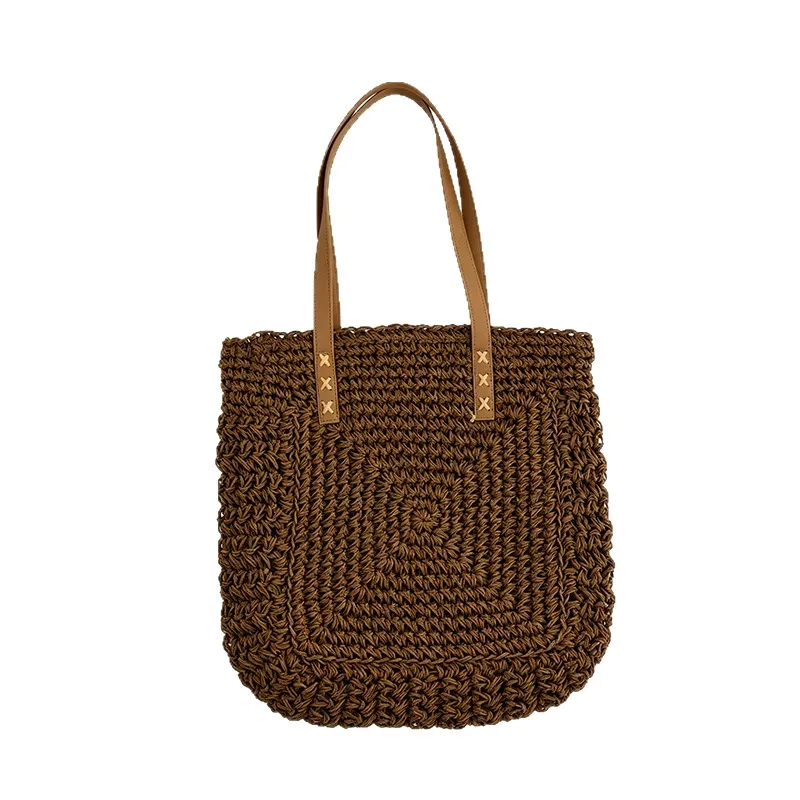 Woven Large Capacity Shoulder Bag View 14