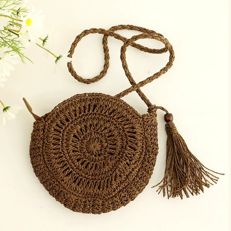 Woven Crossbody Bag (Tassel Hollow-Out) View 10